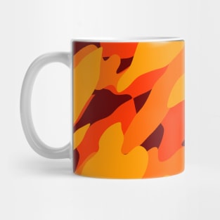 Orange Camouflage Mug